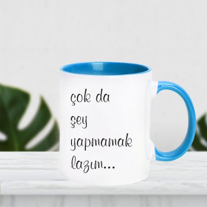 Mavi Kulplu Kupa