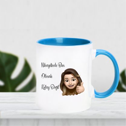 Mavi Kulplu Kupa