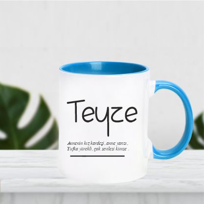 Mavi Kulplu Kupa
