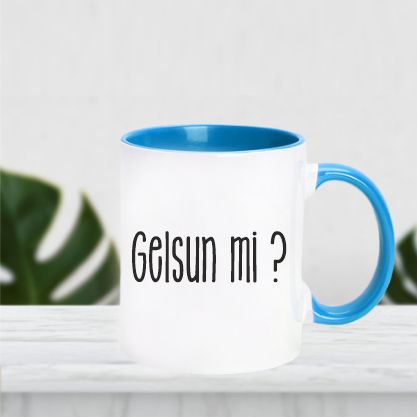 Mavi Kulplu Kupa
