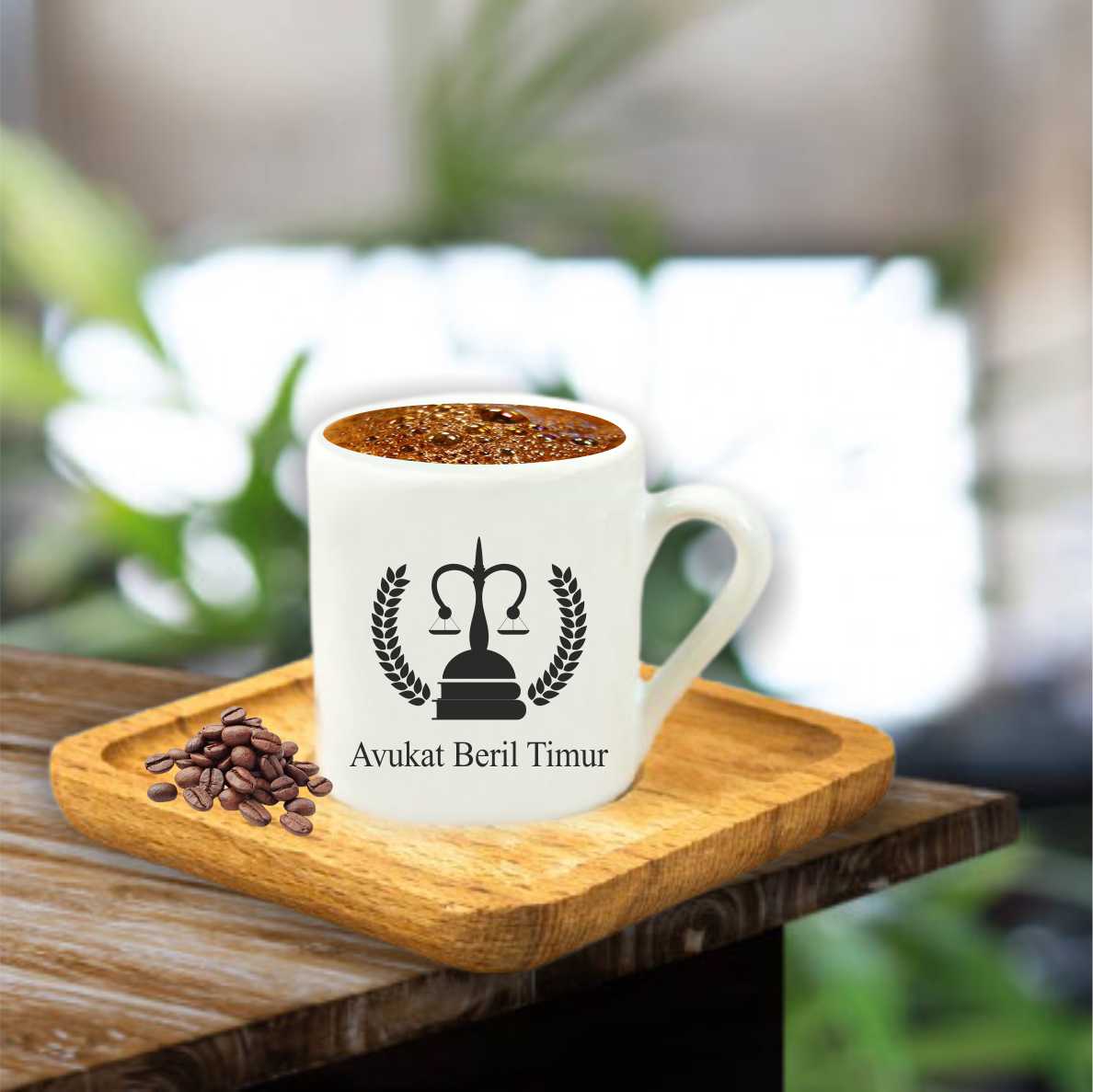 Ahşap Tabaklı Fincan