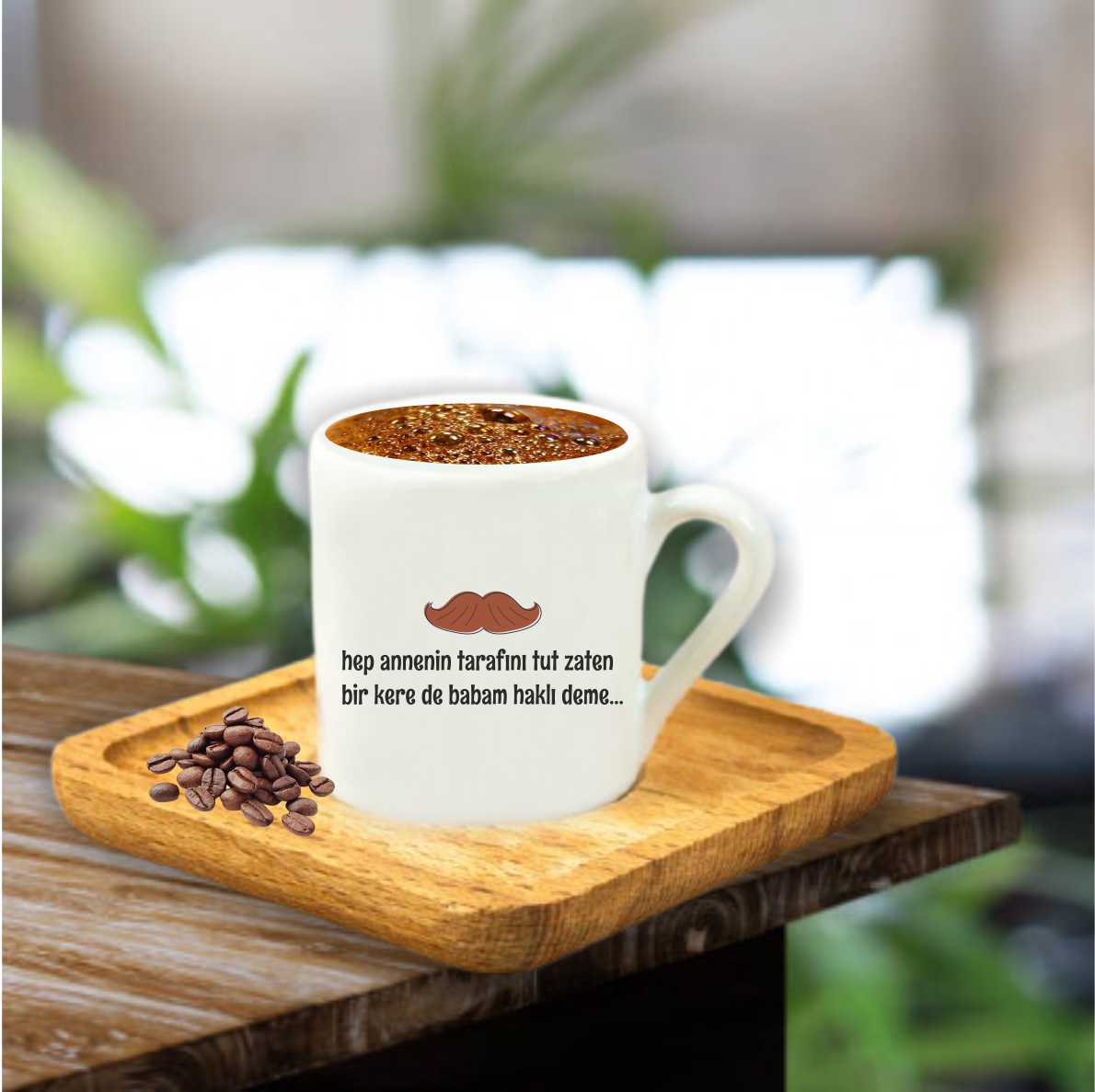 Ahşap Tabaklı Fincan