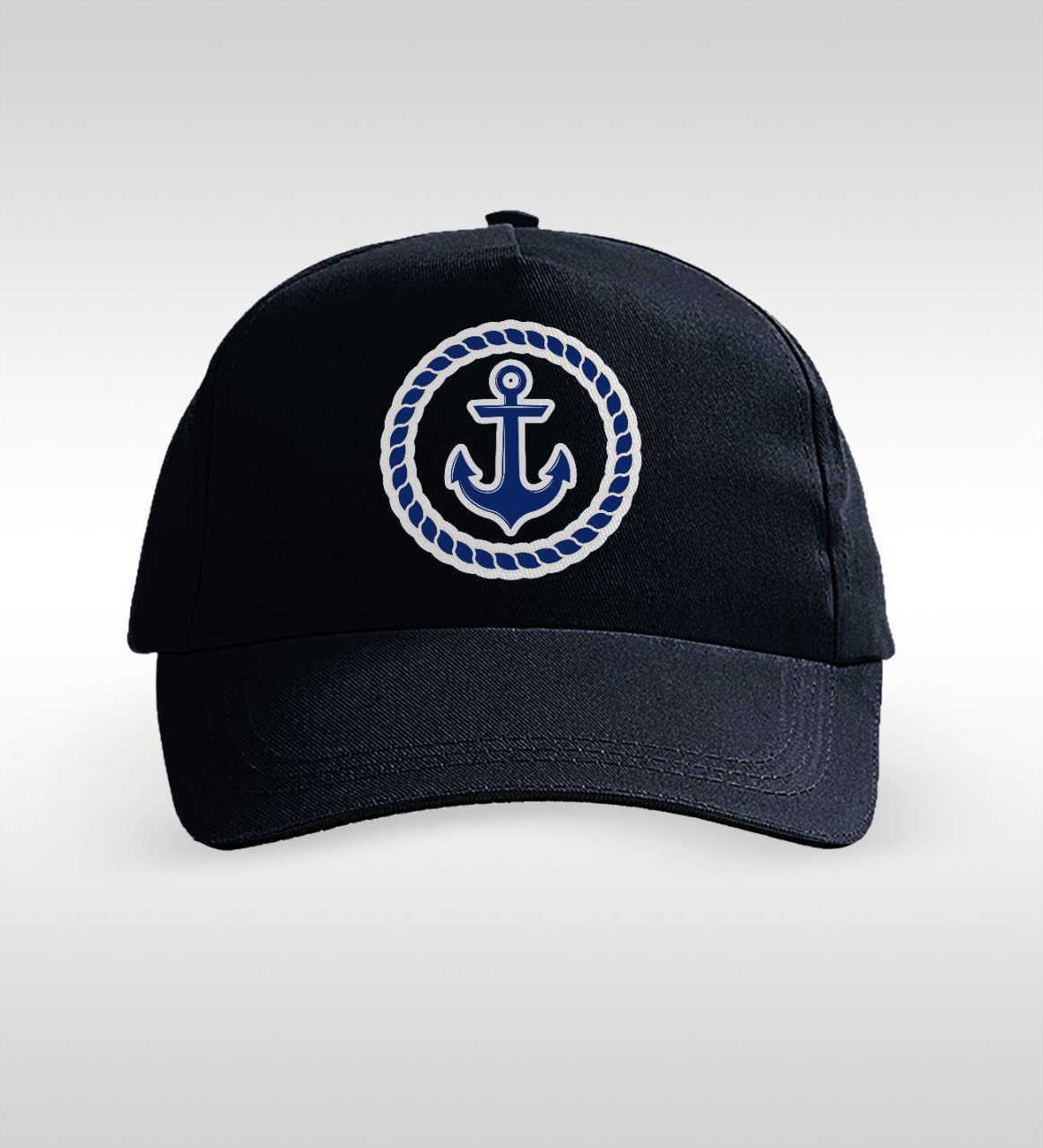 BK Gift Çapa Tasarımlı Siyah Şapka-2