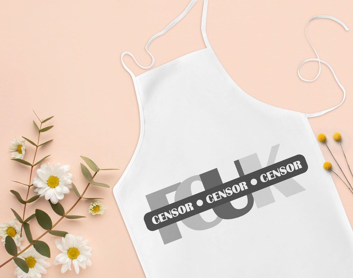 BK Gift Fcuk Tasarımlı Beyaz Mutfak Önlüğü Aşçı Hediyesi, Arkadaşa Hediye-5