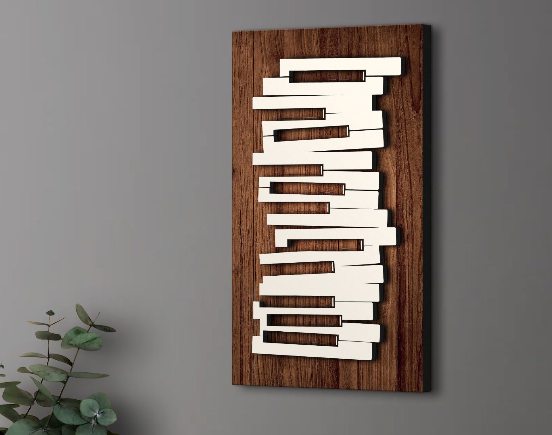 BK Gift Kabartma Piyano Tasarımlı Ahşap Tabela, Home Bar Tabela, Rustik Ev Dekorasyonu, Duvar Dekoru-1