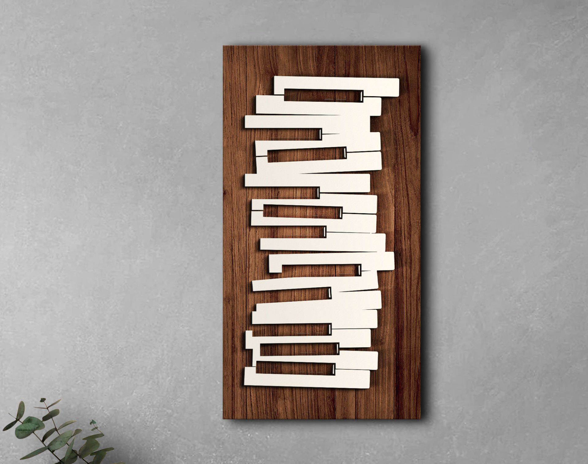 BK Gift Kabartma Piyano Tasarımlı Ahşap Tabela, Home Bar Tabela, Rustik Ev Dekorasyonu, Duvar Dekoru-1