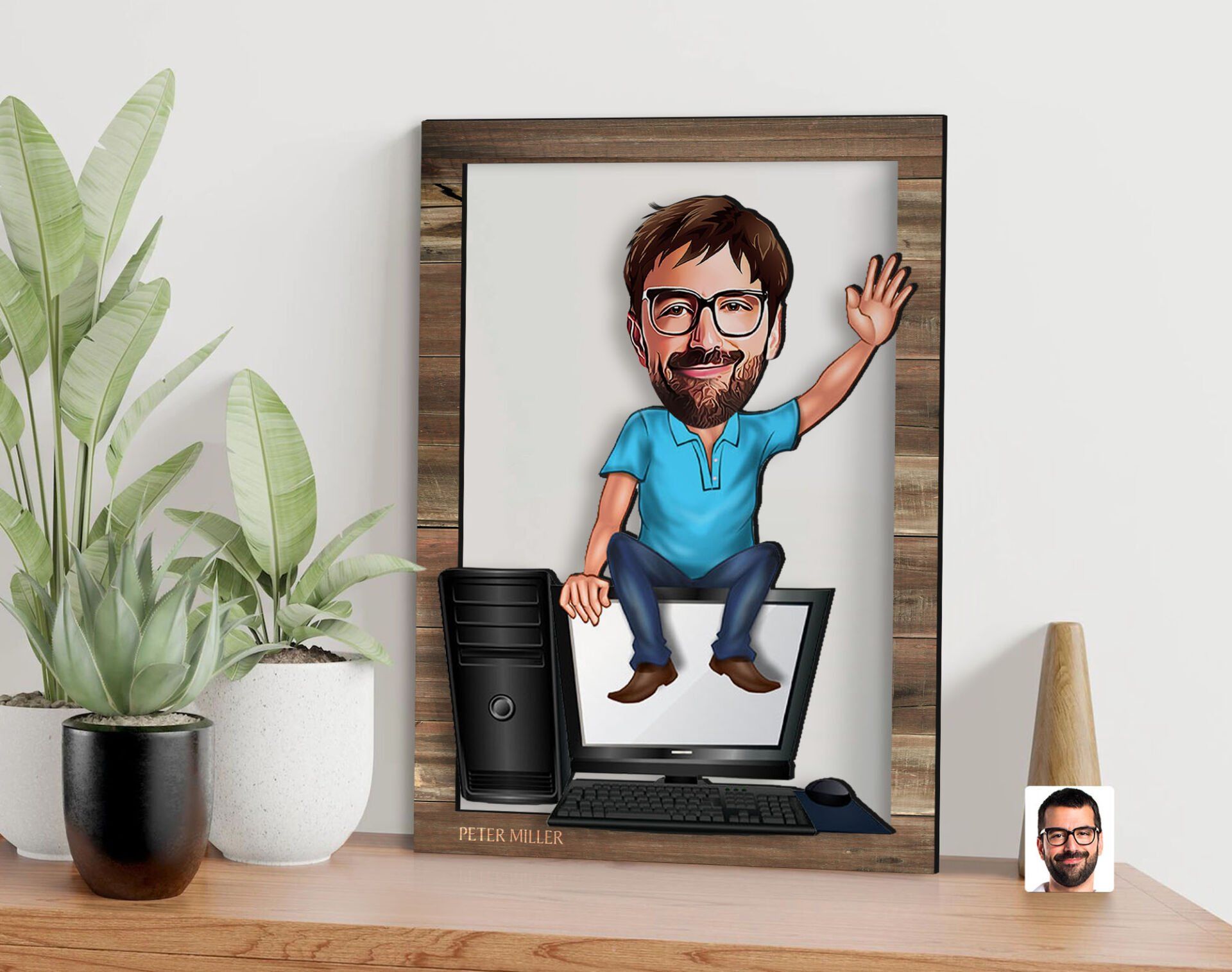 BK Gift Kişiye Özel Bilgisayar Mühendisi Karikatürlü 3D Ahşap Tablo, Sevgiliye Hediye, Arkadaşa Hediye, Yıl Dönümü Hediyesi, Doğum Günü Hediyesi-1 BK Gift Kişiye Özel Bilgisayar Mühendisi Karikatürlü 3D Ahşap Tablo, Sevgiliye Hediye, Arkadaşa Hediye, Yıl Dönümü Hediyesi, Doğum Günü Hediyesi-1