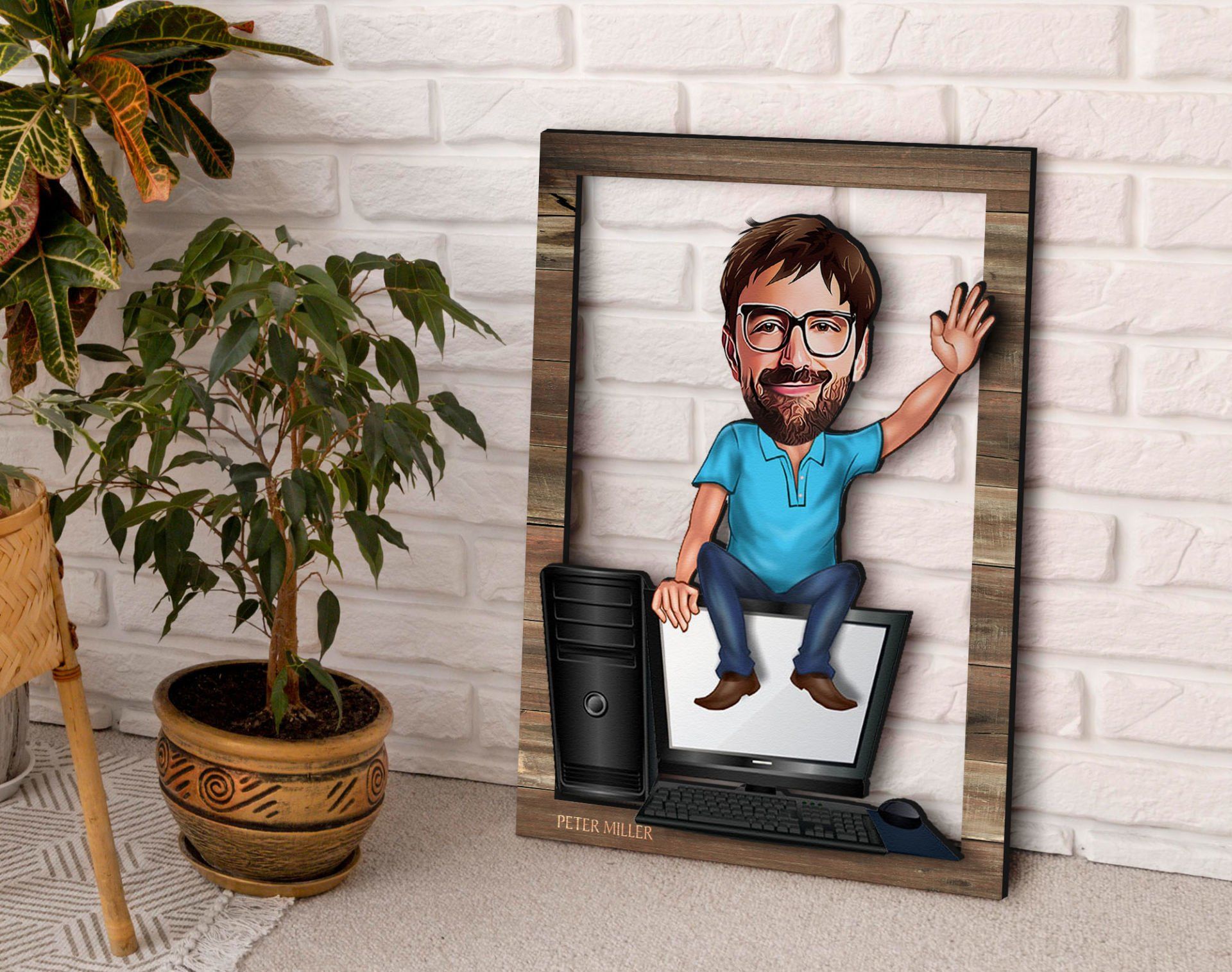 BK Gift Kişiye Özel Bilgisayar Mühendisi Karikatürlü 3D Ahşap Tablo, Sevgiliye Hediye, Arkadaşa Hediye, Yıl Dönümü Hediyesi, Doğum Günü Hediyesi-1 BK Gift Kişiye Özel Bilgisayar Mühendisi Karikatürlü 3D Ahşap Tablo, Sevgiliye Hediye, Arkadaşa Hediye, Yıl Dönümü Hediyesi, Doğum Günü Hediyesi-1
