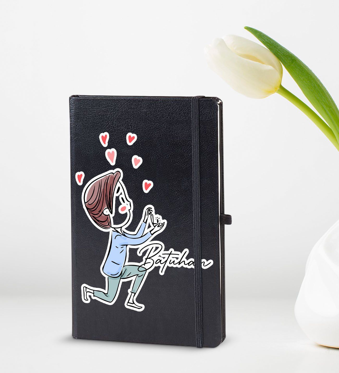 BK Gift Kişiye Özel Sevgili Temalı 2’li Defter Seti, Sevgiliye Hediye, Sevgililer Günü Hediyesi, Doğum Günü Hediyesi-2