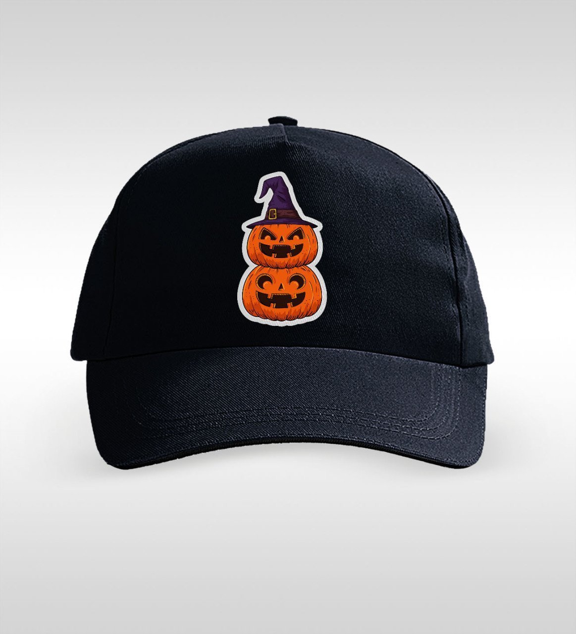 BK Gift Pumpkin Tasarımlı Siyah Şapka-1