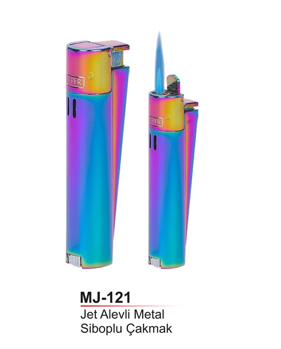 Clipper Jet Alevli Siboplu Metal Çakmak