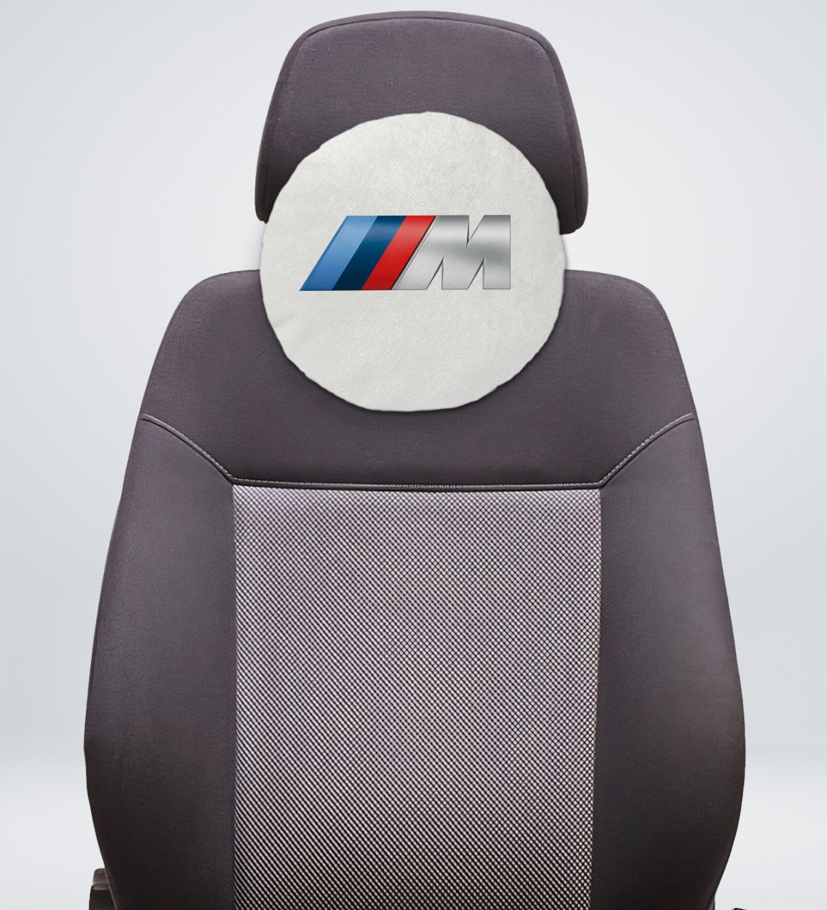 BK Gift Bmw M Tasarımlı Yuvarlak Araç Koltuk Yastığı-1 BK Gift Bmw M Tasarımlı Yuvarlak Araç Koltuk Yastığı-1